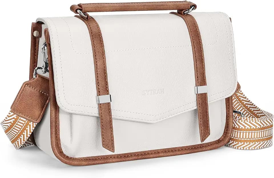SYTRAH Crossbody Bags for Women, Soft Leather Purses Shoulder Handbag