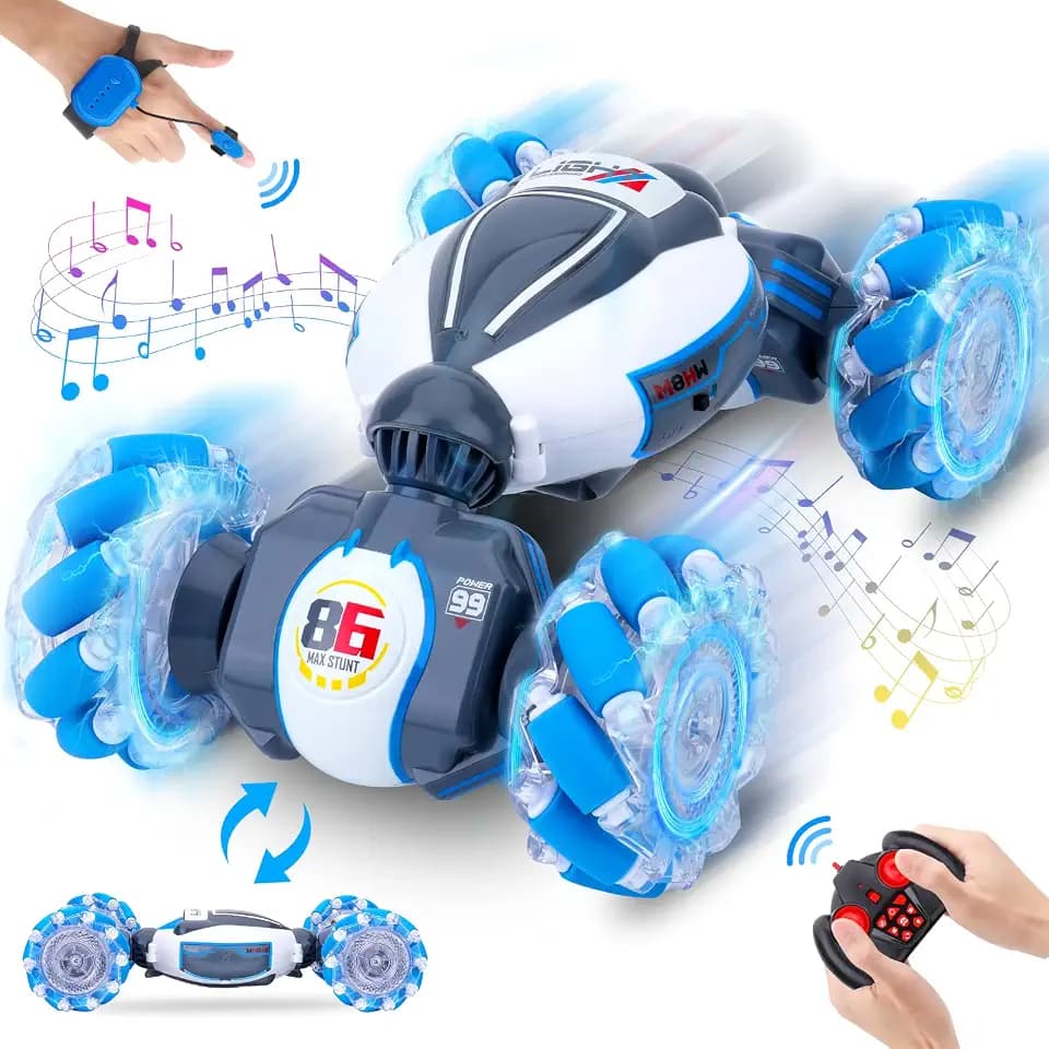 Fosgoit Gesture Sensing RC Stunt Car, Toys for Boys Girls 6-12 Year Old