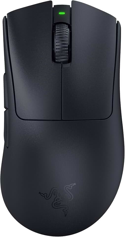 Razer DeathAdder V3 Pro Wireless Gaming Mouse, 63g, 90 Hr Battery, Black