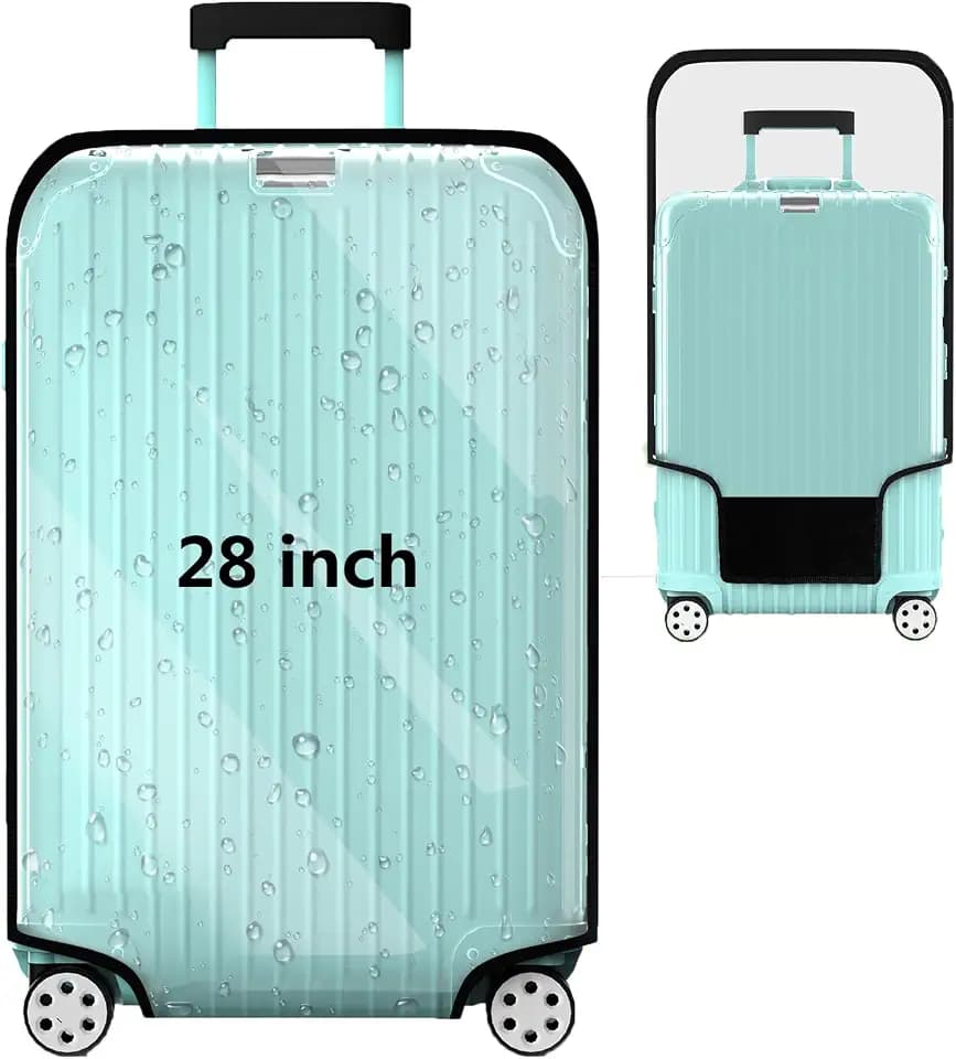 Clear Luggage Cover For Suitcase, PVC Waterproof Suitcase Cover Protector