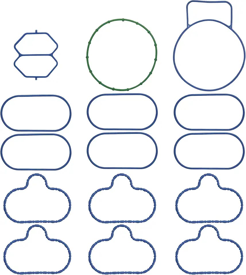 Engine Lower Upper Intake Manifold Gasket Set MS92586-1 MS19341 Compatible with Ford Escape Five Hundred Freestyle Lincoln Zephyr Mazda 6 Tribute Mercury Mariner Milan Montego Sable 3.0L