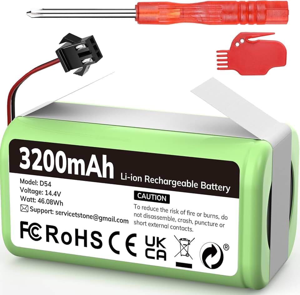 Morpilot 14.4V 3200mAh Li-Ion Ersatzakku für eufy RoboVac, G10 G20 G30 G35 G40 Hybrid, Kompatibel mit RoboVac 11 11S 11S MAX 15C 15T 25C 25C Max 30 30C 30 Max 35C, Tesvor X500 Akku