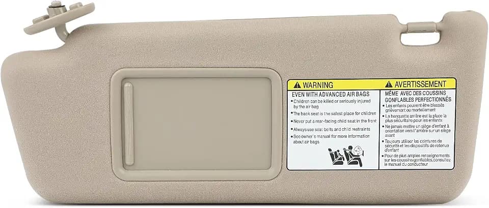 SCITOO Beige Left Driver Side Sun Visor for Toyota for Tacoma 2005-2014