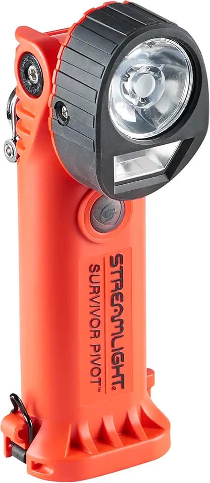 Streamlight 91838 Survivor Pivot 325-Lumen Right-Angle Flashlight, Orange