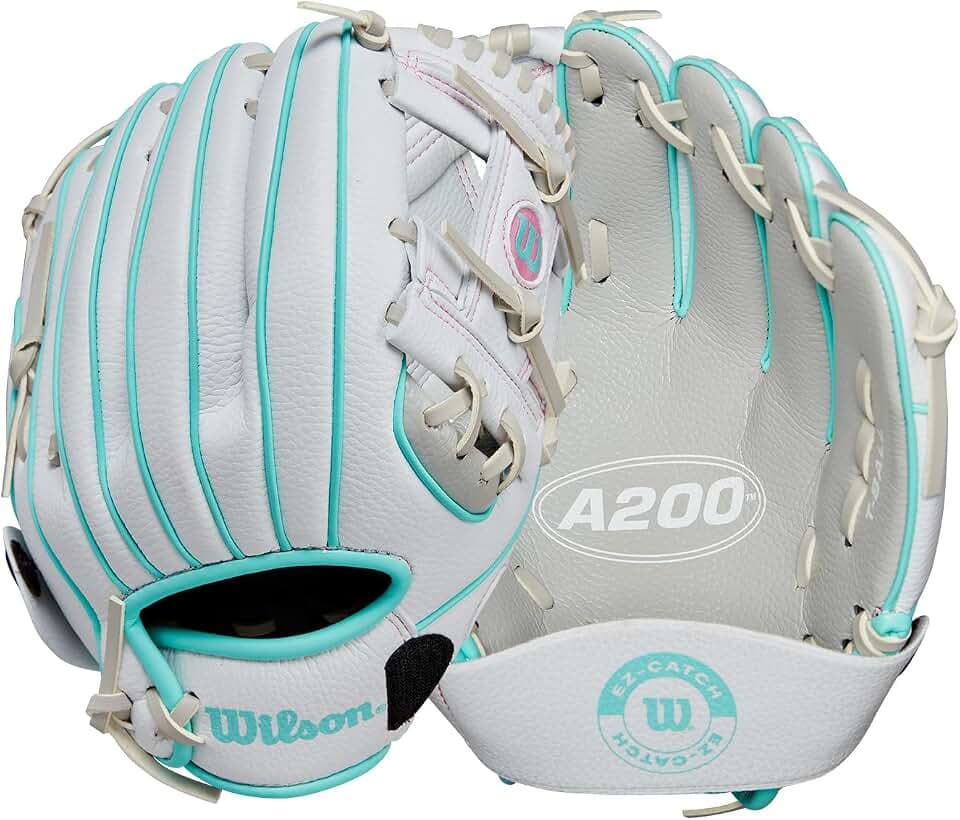 Wilson | A200 | Youth T-Ball & Baseball Glove + Mitt | Sizes 9" - 10" | Right + Left Hand Throw | Multiple Styles