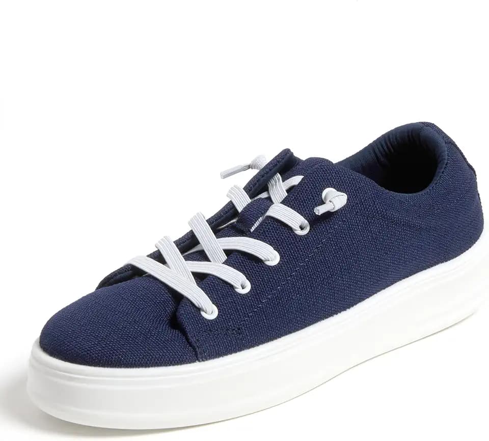 Dearfoams Women's Shoes - Mabel Lightweight Comfortable Easy Slip on Sneaker with Arch Support