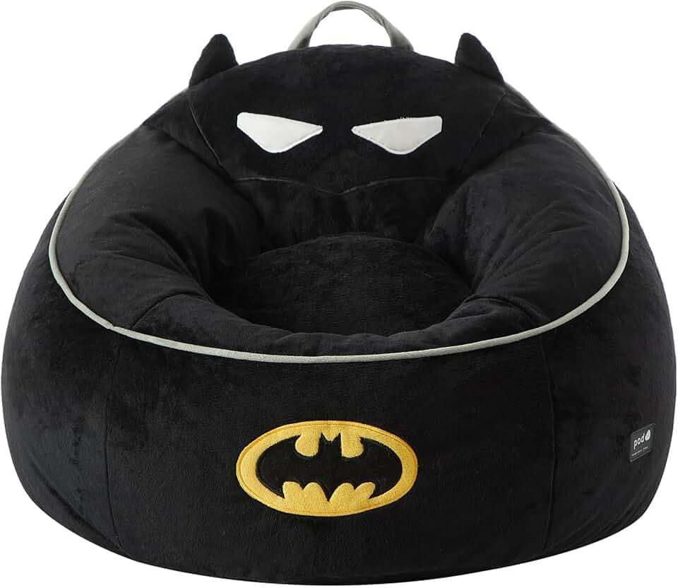 Batman Hillside by Pod Comfortable Bean Bag Chair for Kids,Durable Fabric, Ideal for Playrooms and Bedrooms