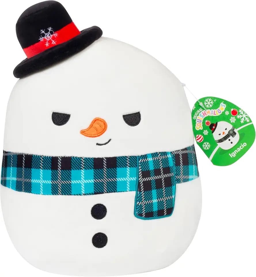 Squishmallows 10-Inch Ignacio Snowman Holiday Jazwares Plush