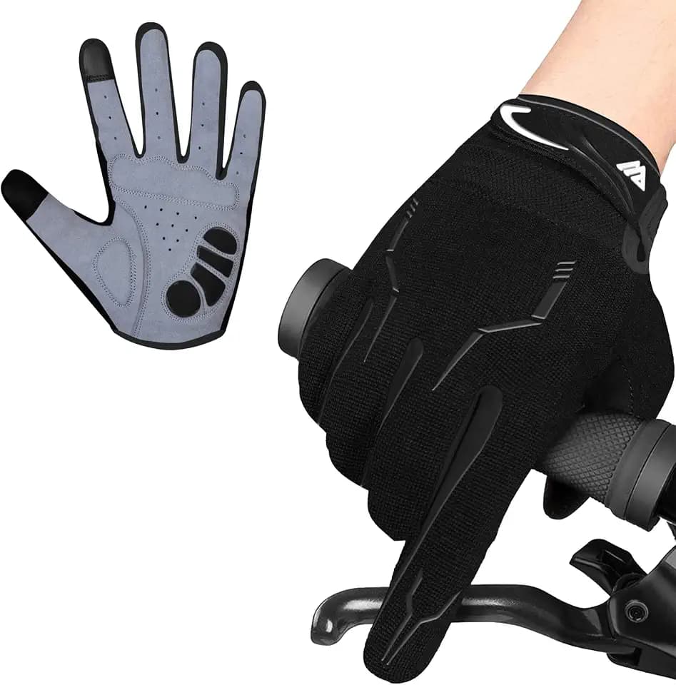 Westwood Fox WFX Fahrradhandschuhe Vollfinger Mountainbike Handschuhe Touchscreen MTB Handschuhen Gepolstert Anti-Rutsch MTB Rennrad Sport Hándschuh für Damen und Herren