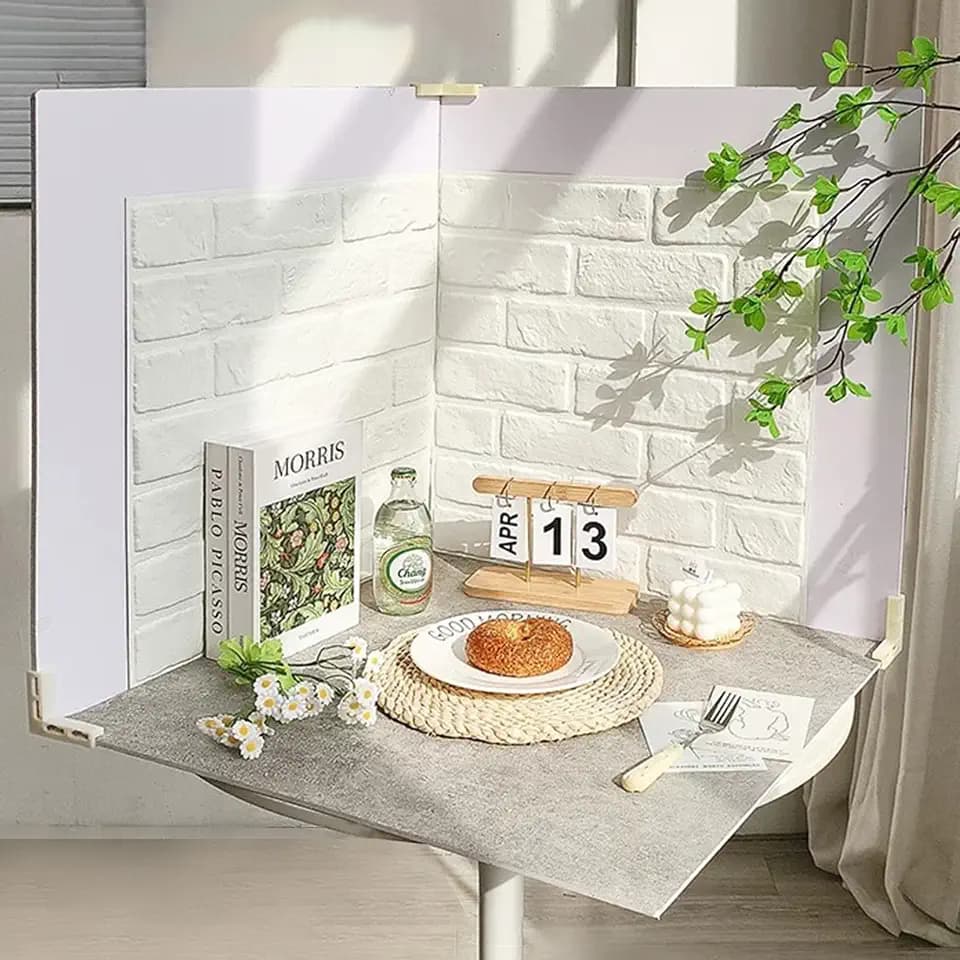 Fotohintergründe mit 8 Mustern, groß, stereoskopisch, 61 x 61 cm, doppelseitig, wasserdicht, wiederverwendbar, Foto-Hintergründe für Produkte, Lebensmittel, Schmuck, Kosmetik, Requisiten, 5 Stück