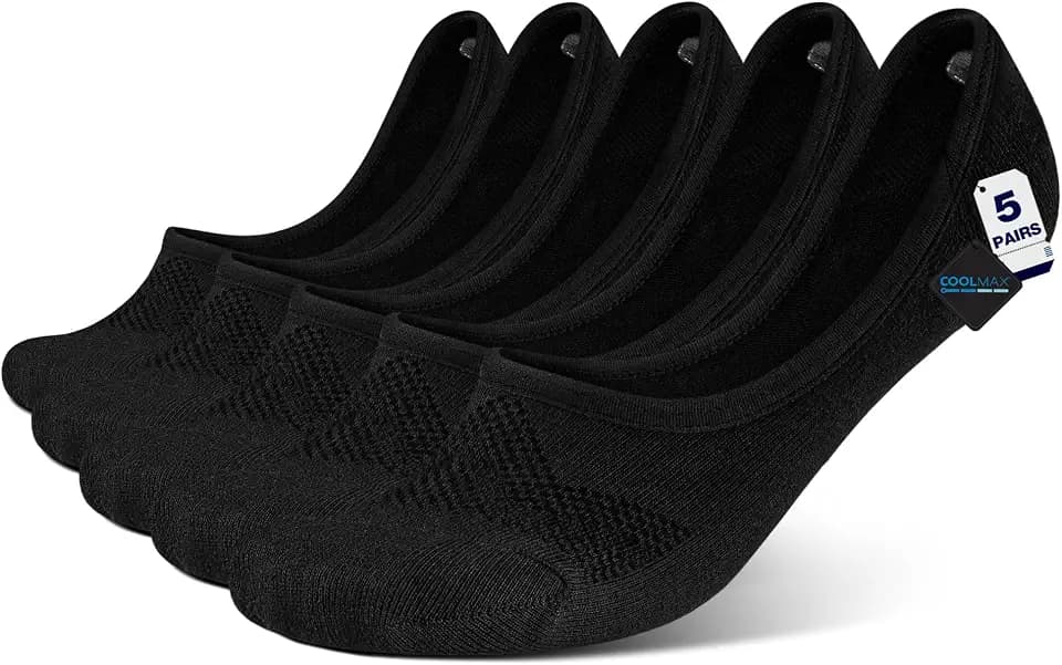 BRISIRA Bamboo Viscose Compression No Show Socks Men Women Loafer Sneaker