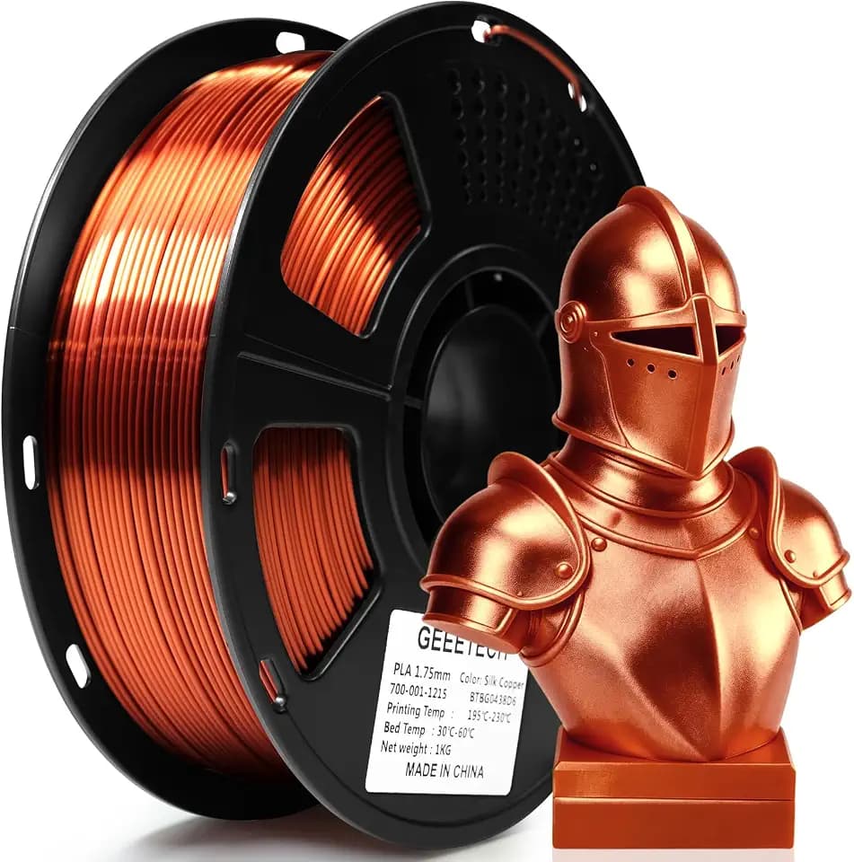 GEEETECH PLA Filament 1,75mm Silk Copper, 3D Drucker Filament PLA 1kg Spool