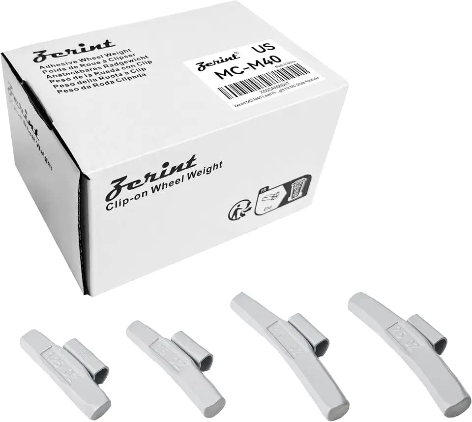 MC-M40 Wheel Weight Kit MC Style Grey 40pcs/kit: 1 1/4oz, 1 1/2oz, 2oz and 2 1/2oz 10pcs Each