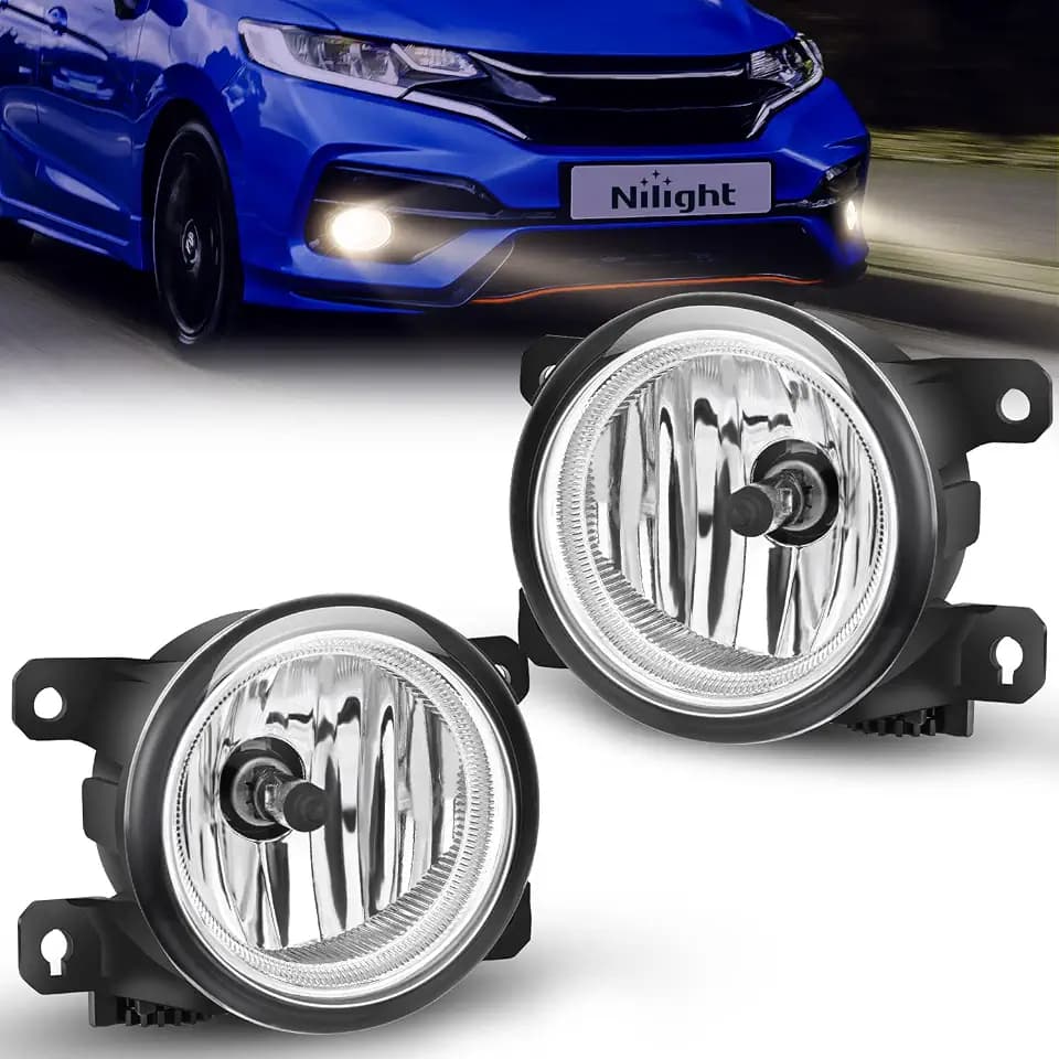 Nilight Fog Lights Assembly Compatible with 2013-2021 Honda Civic Sedan