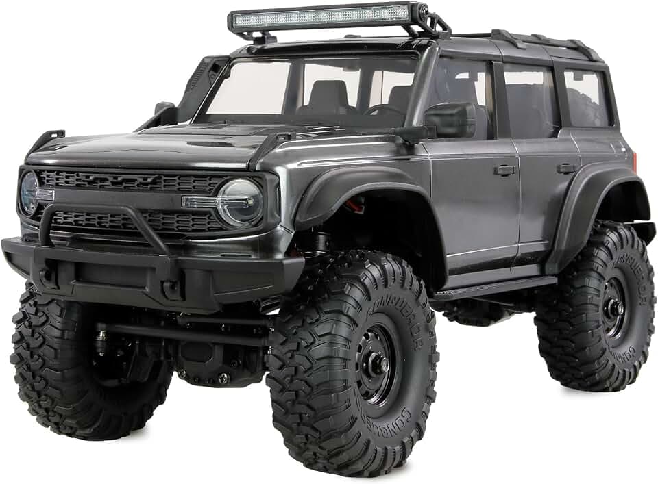 Amewi AMXRock Mini-Caballo Scale Crawler 4WD 1:16 RTR grau inkl. Fernsteuerung, Akku, Ladekabel