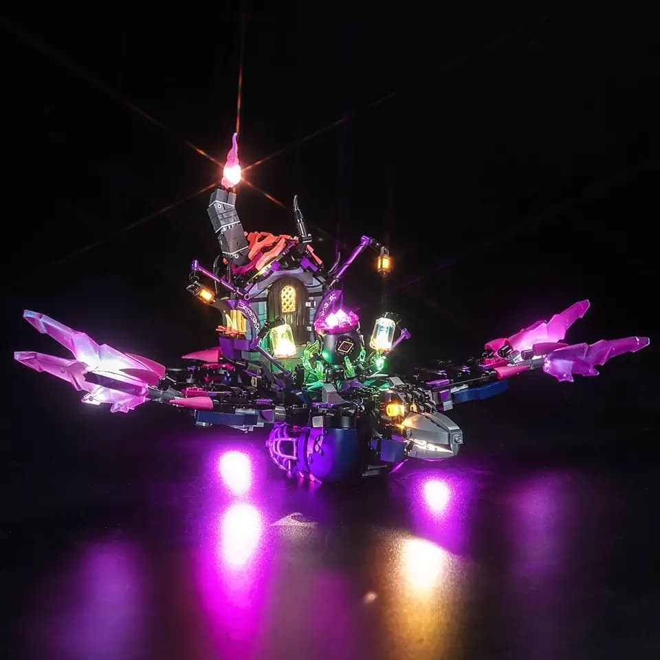 Led Licht Set Kompatibel mit Lego The Never Witch's Midnight Raven (Kein Modell), Dekorationsbeleuchtungsset Compatible with 71478 DREAMZzz Der Mitternachtsrabe der Nimmerhexe Kreative Spielzeug