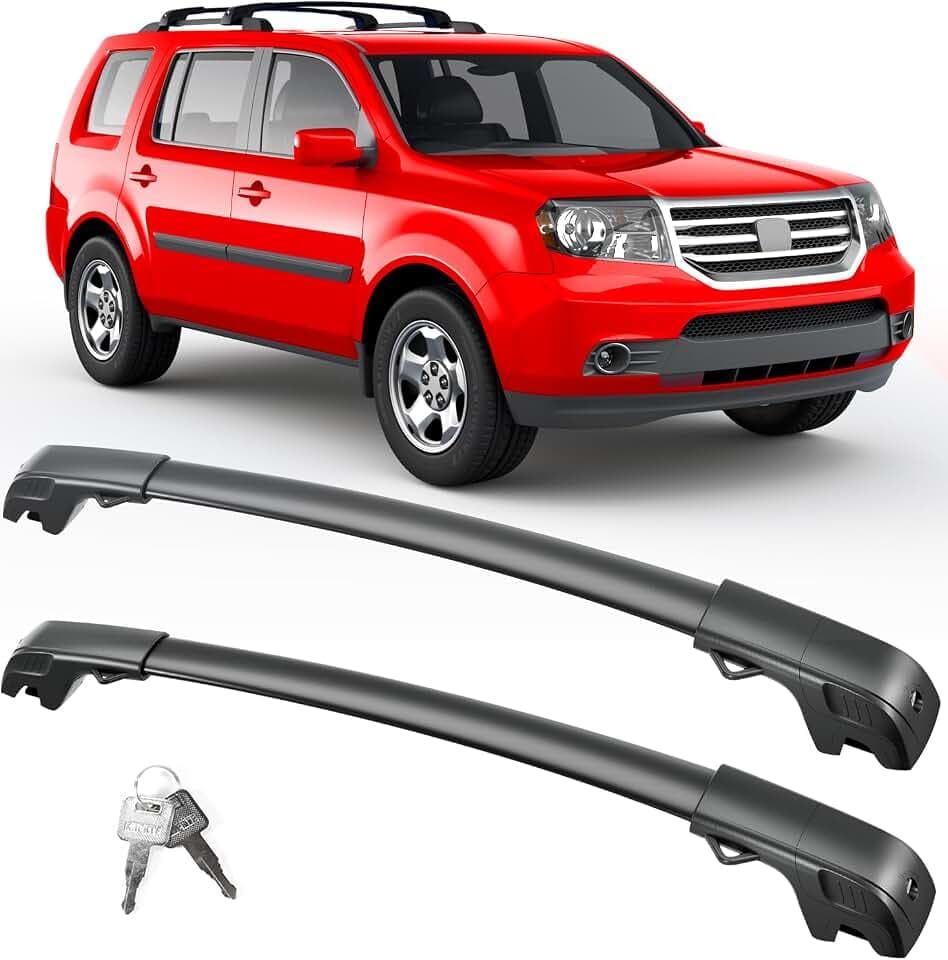 FengYu 300lb Lockable Roof Rack Cross Bars for Honda Pilot 2009-2015