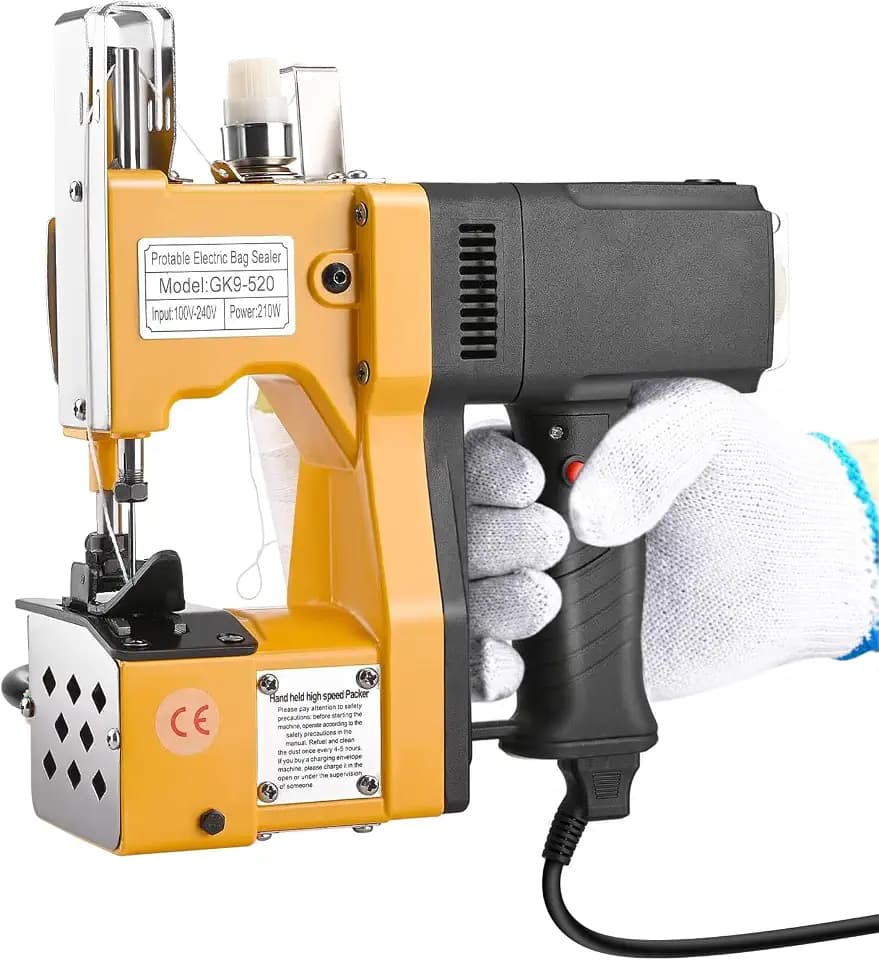 Elektretasche näher Stickpackmaschine für Sackleinen Canvas Handheld Industrial Ledernähmaschine DIY tragbare Nähmaschine Handheld -Nähtasche