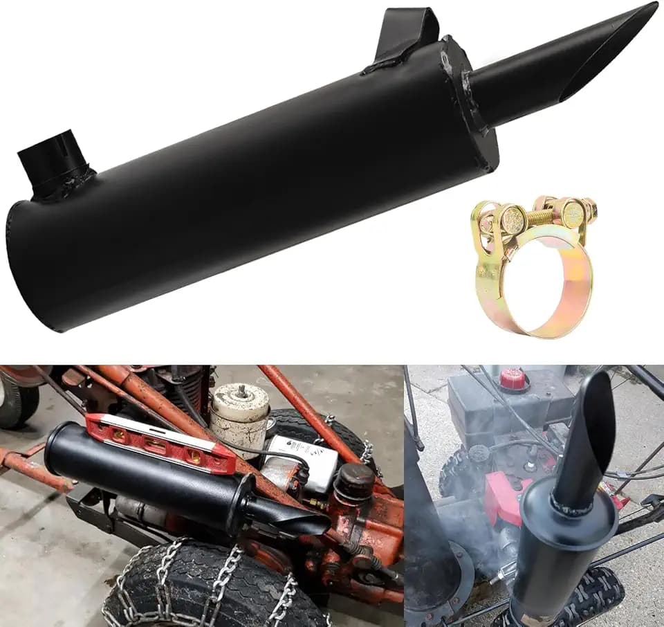 105-296 Mower Engine Muffler Exhaust (Inlet ID 1-3/8″ Outlet ID 1-3/8″)