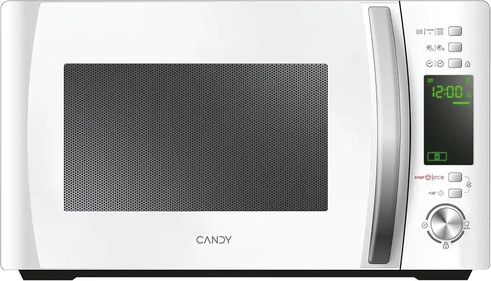Candy 3-in-1 Mikrowelle mit Grill, (20L, 700 W Mikro, 1000 W Grillfunktion), 5-Stufen, Auftaufunktion, Drehteller, Weiß