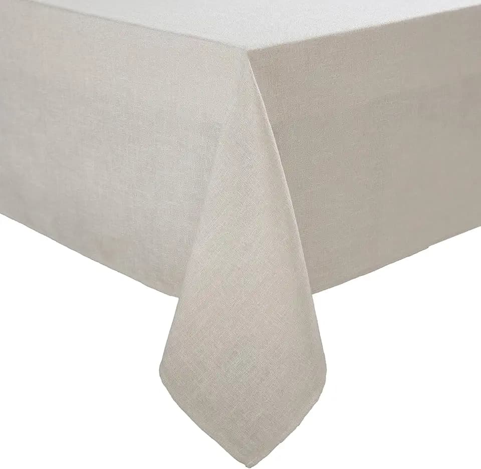 Laura Ashley Harper Tablecloth, 60" x 144", Ivory