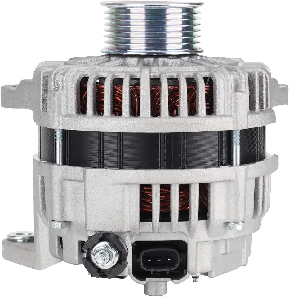 New Alternator for Nissan Xterra Frontier V6 4.0L 2005-2007, Pathfinder 2005 V6 4.0L XE Model, Pathfinder 2006-2007 V6 4.0L S Model, 23100-EA201, 23100-EA20B, AHI0115, LR1110-725, LR1110-725B, 11121