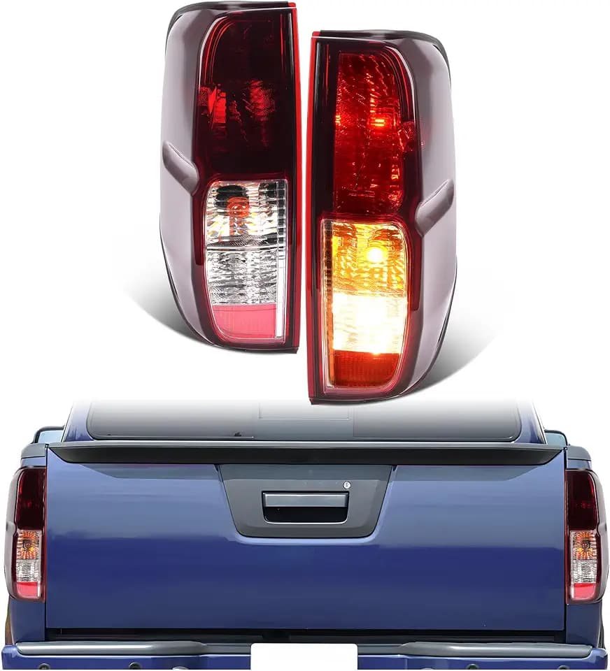 HECASA Pair Halogen Tail Lights Compatible with 2005-2021 Nissan Frontier