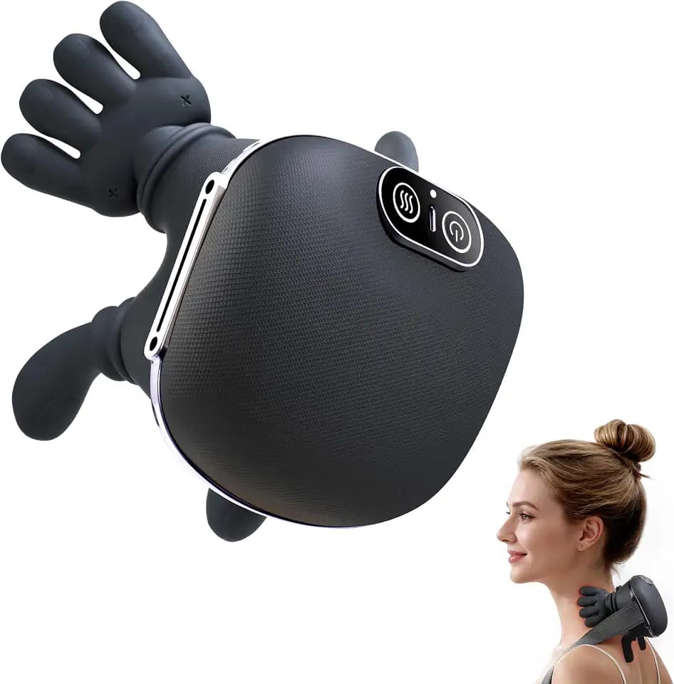 4D Shiatsu Nackenmassagegerät mit Wärme, 3 Intensitätsstufen