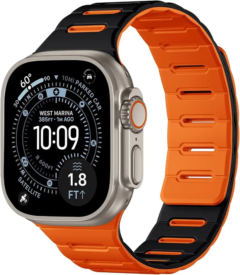 Bandletic Double Sided Magnetic Compatible with Apple Watch Bands for Men