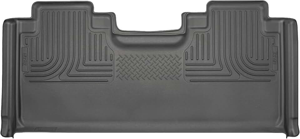 Husky Liners Weatherbeater Floor Mats | Fits 2015-2026 Ford F-150 SUPERCAB ONLY, 2017-2026 Ford F-250/F-350/F-450 SUPERCAB ONLY (Full Coverage) | 2nd Row, 1-pc Black - 19361