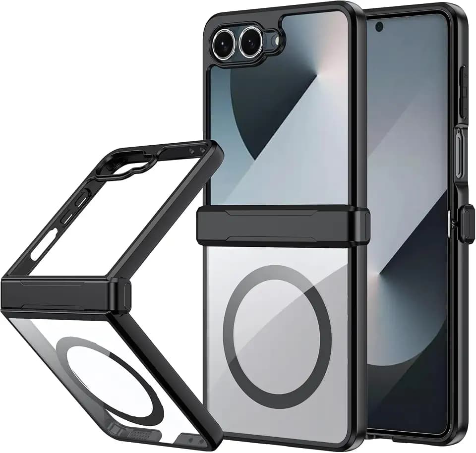 Tieeyivv Hülle für Samsung Galaxy Z Flip 7 Handyhülle Cover Dünne [Anti-Fingerabdruck] Stoßfeste Schutzhülle gegen Fallschäden Handyhülle Kompatibel mit Galaxy Z Flip 7 Case (Schwarz)