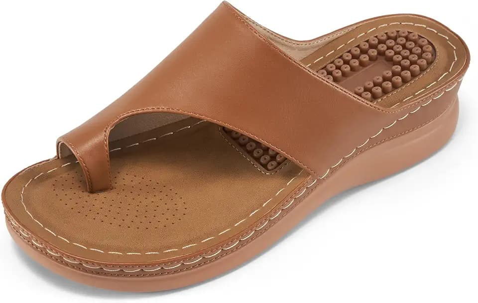 Reimferce Orthopedic Wedge Sandals for Women: Comfortable Dressy Summer Sandals Women Comfortable Casual Walking Wedges Platform