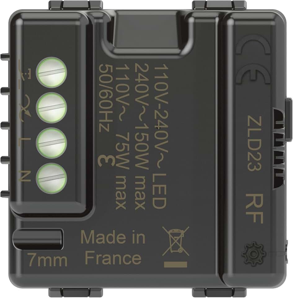 LEGRAND, …with Netatmo Mikromodul Ein/Aus 150W für Schalterserien (bspw. Valena, Niloe), smarte Lichtsteuerung, inkl. Dimmer, Smart Home, 064899