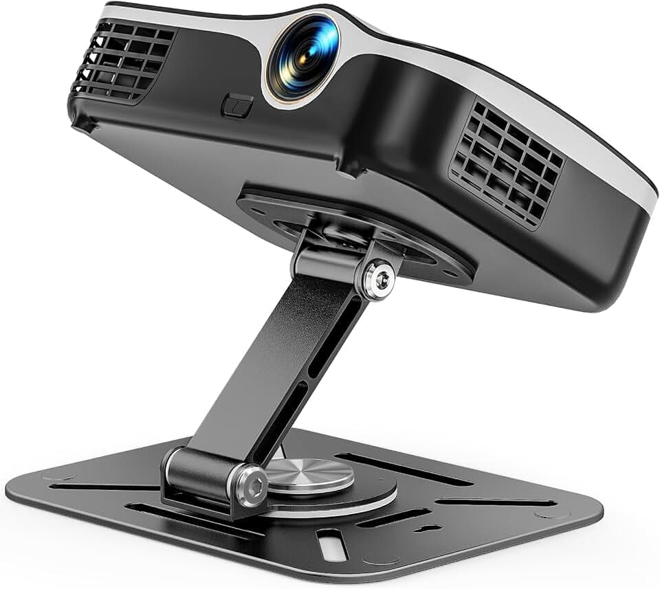 Desktop Beamer Ständer, 360° Drehbare Projektor Halterung mit 1/4 Gewinde