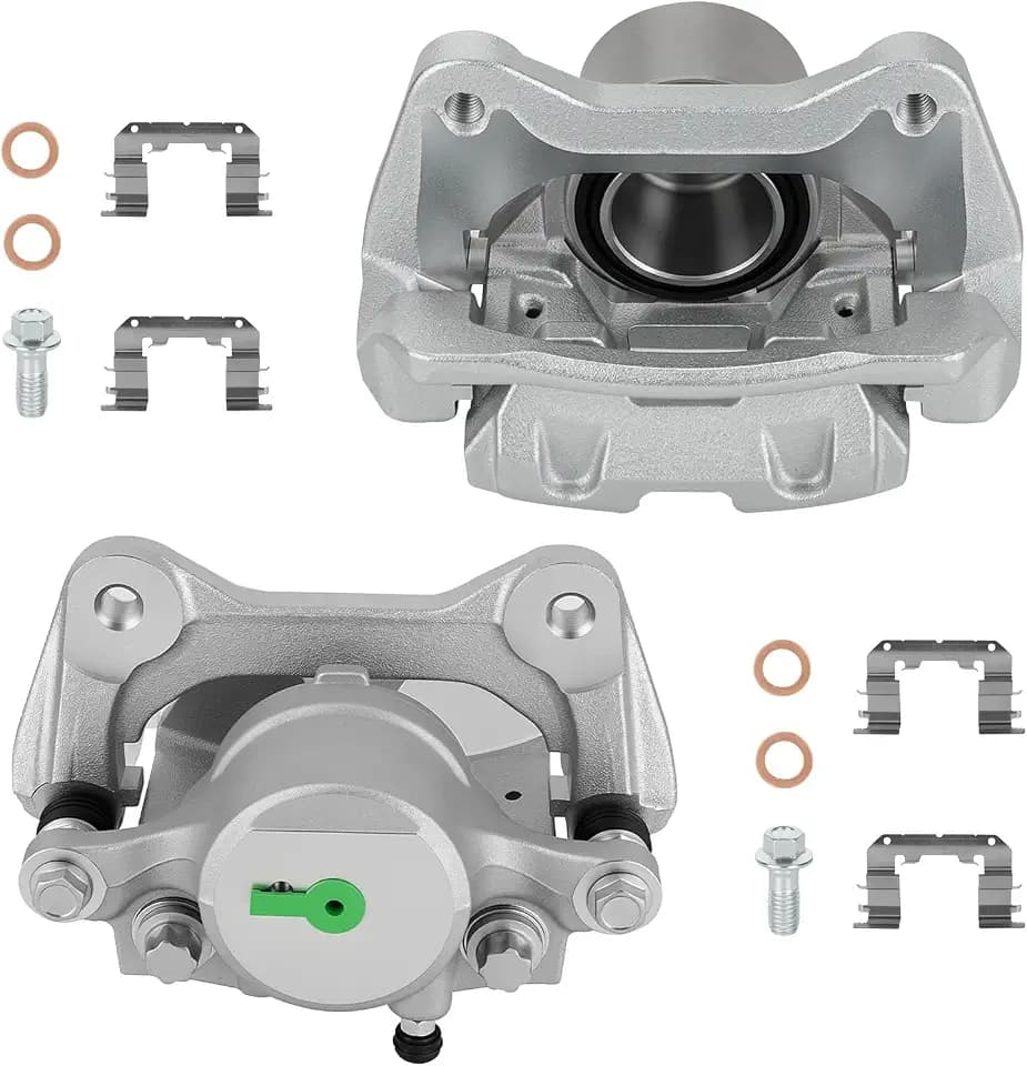 Front Disc Brake Caliper Assembly with Bracket fit for 2011-2014 Hyundai Sonata, Front Right and Left Caliper Sedan with 2PC, 19-B6460 + 19-B6461