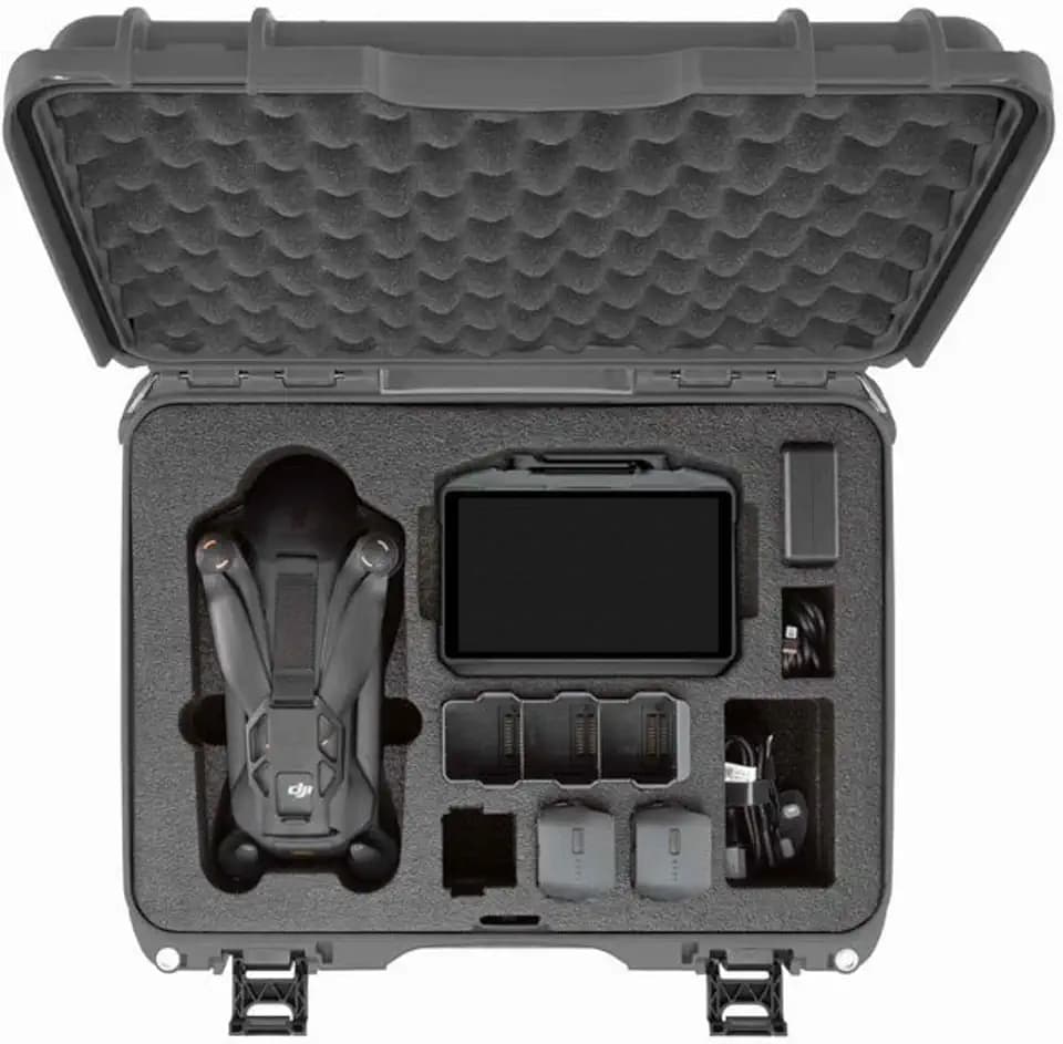 NANUK 925 DJI Mavic 4 Pro Creator Combo - Waterproof Hard Case with Drone Foam Insert, Crushproof, Portable Travel Case, Made in Canada (18.7”x 14.8” x 7”) - Graphite