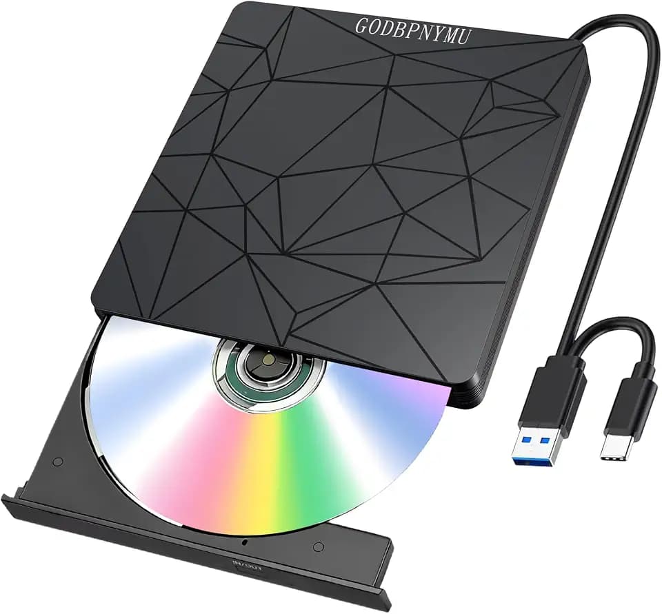 External DVD Drive USB 3.0 USB-C CD Burner CD/DVD Player