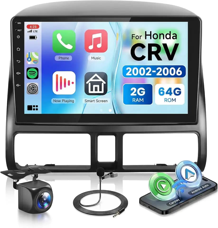 Android 15 Car Stereo for Honda CRV 2002-2006, 9 Inch HD Touchscreen Radio
