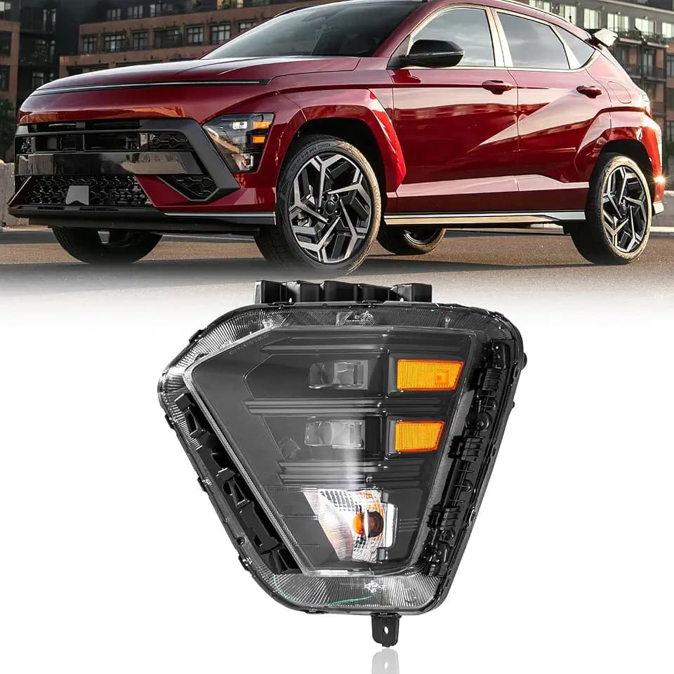 LED Headlight Compatible with 2024 2025 2026 Hyundai Kona SE SEL N-Line