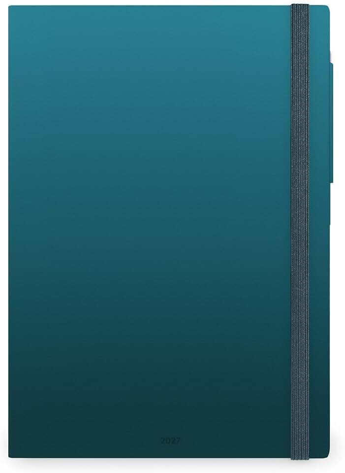Legami – Wochenplaner Maxi 2027, Deep Teal, 12 Monate, 5 cm