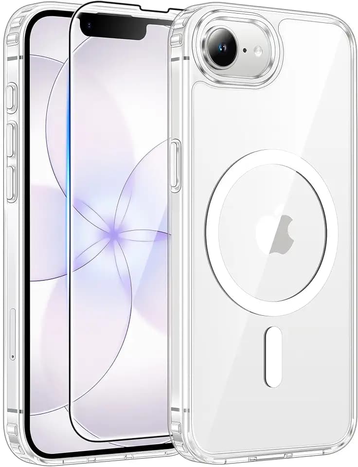 FNTCASE for iPhone 17e/ iPhone 16e Case, Fit for Magsafe, Screen Protector