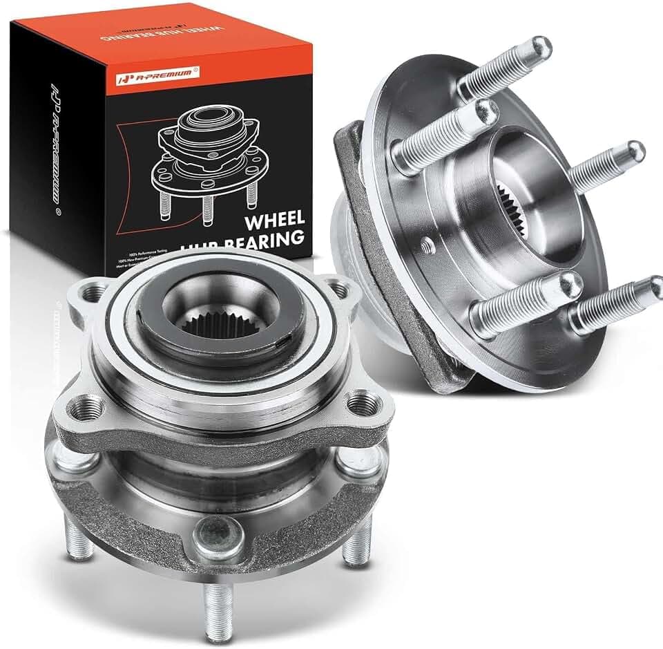 A-Premium 2 x Front Wheel Bearing and Hub Assembly with 5-Lug