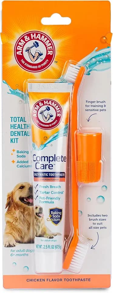 Arm and Hammer Complete Care Dog Dental Kit, Chicken Flavor, 2.5 Oz