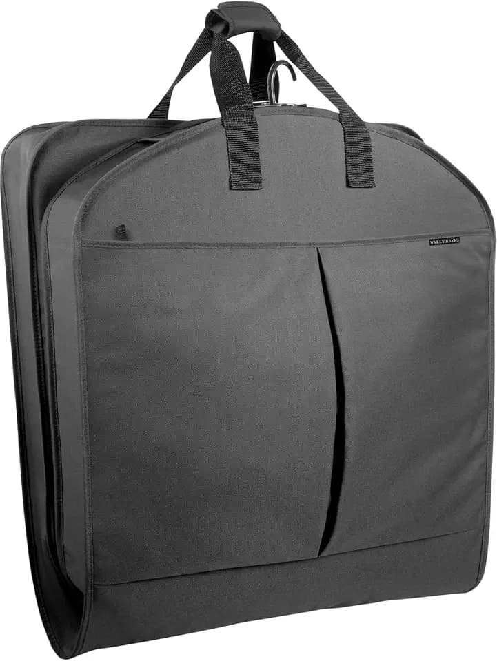 WallyBags 40” Deluxe Travel Carry-On Garment Bag with Two Pockets