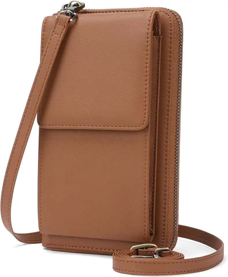 SENDEFN Small Crossbody Cell Phone Purse for Women Leather Cellphone Bags Wallet Purses with Multi Card Slots