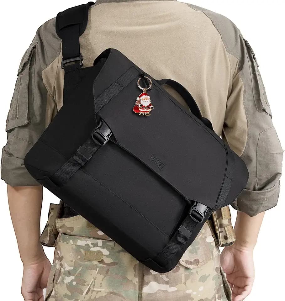 1TG Messenger Bag for Men, Laptop Bag Fit for 13'' 15''