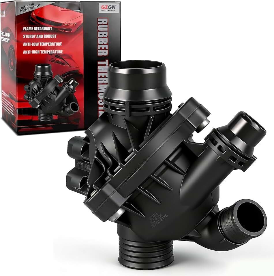 Engine Coolant Thermostat Housing Assembly Compatible with BMW E70 X5 2007-2010 E71/E72 X6 2008-2010 3.0L,Replaces#11537550172 902-5154