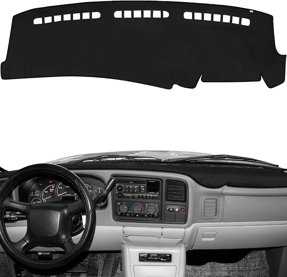 JOYTUTUS Dash Cover Dashboard Cover Mat Compatible with 1999-2006 Silverado/Sierra & 2007 Silverado/Sierra Classic & 2000-2006 Yukon/Yukon XL/Suburban Tahoe Avalanche, Car Interior Dash Board Cover