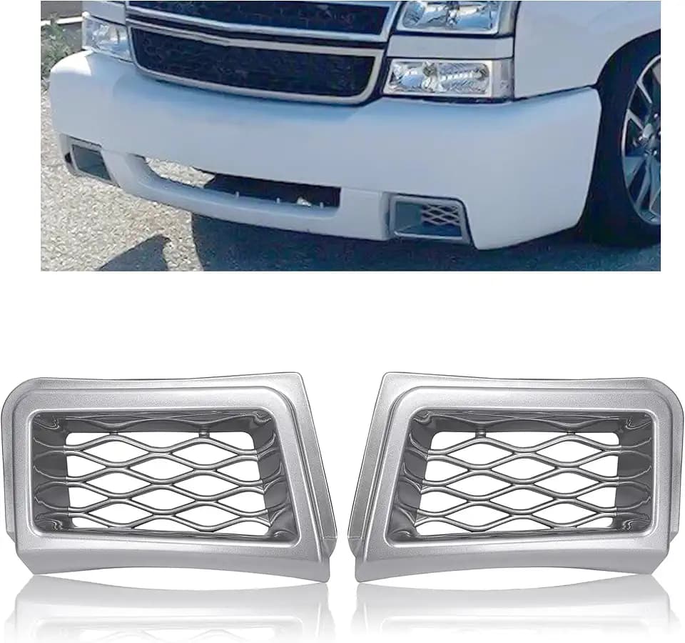 ECOTRIC Bumper Caliper Air Duct Vent Trim Compatible with 03-07 Silverado