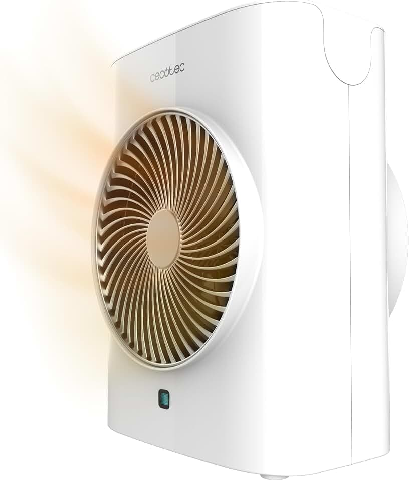Cecotec Heizlüfter ReadyWarm 2070 Max Force Smart Weiß. 2000 W, 2 Leistungsstufen, 3 Betriebsmodi, Leicht, LED-Display, Fernbedienung, Leise, Abschaltautomatik